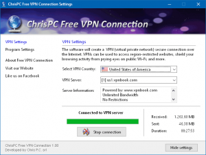 download ChrisPC Free VPN Connection 4.07.31